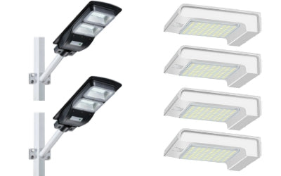 Solar Steet Light 60W 4500LM + 72 LED Wall Light Bundle Offer
