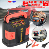 Jump Starter Portable Car Charger 350W 12V/24V 35000mAh